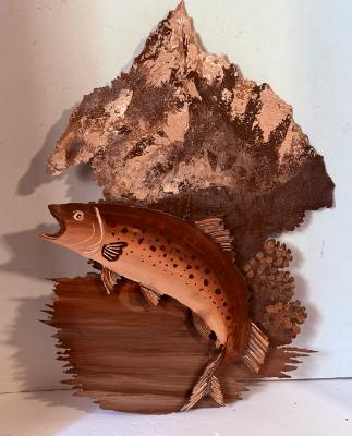 FISH IN SEPIA 3D