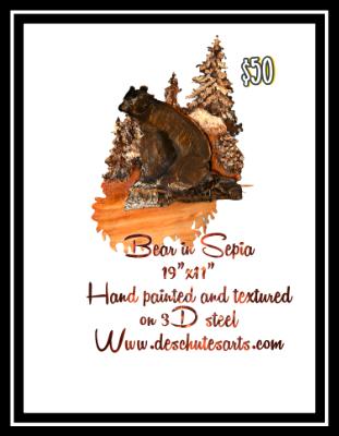 BEAR In Sepia 3D