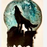 Wolf and Moon