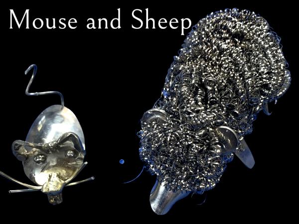 Silverware Mouse and Sheep