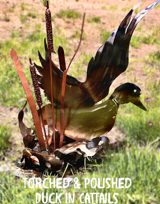 Duck in Cattails