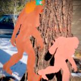 Mama Bigfoot and Child