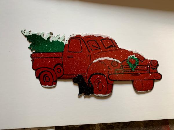 Red Truck Wall Hanging