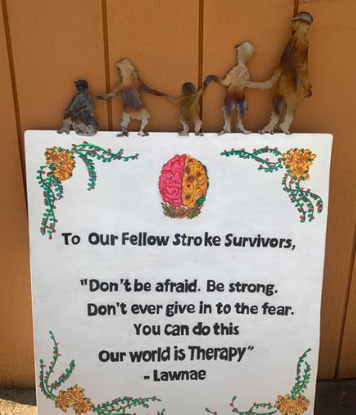 Custom Stroke Awareness sign