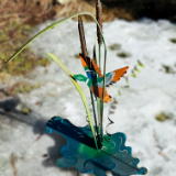 CATTAILS AND DUCK