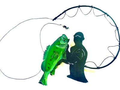 Bass and Fisherman